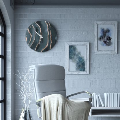 Modern marble wall clock - Image 4